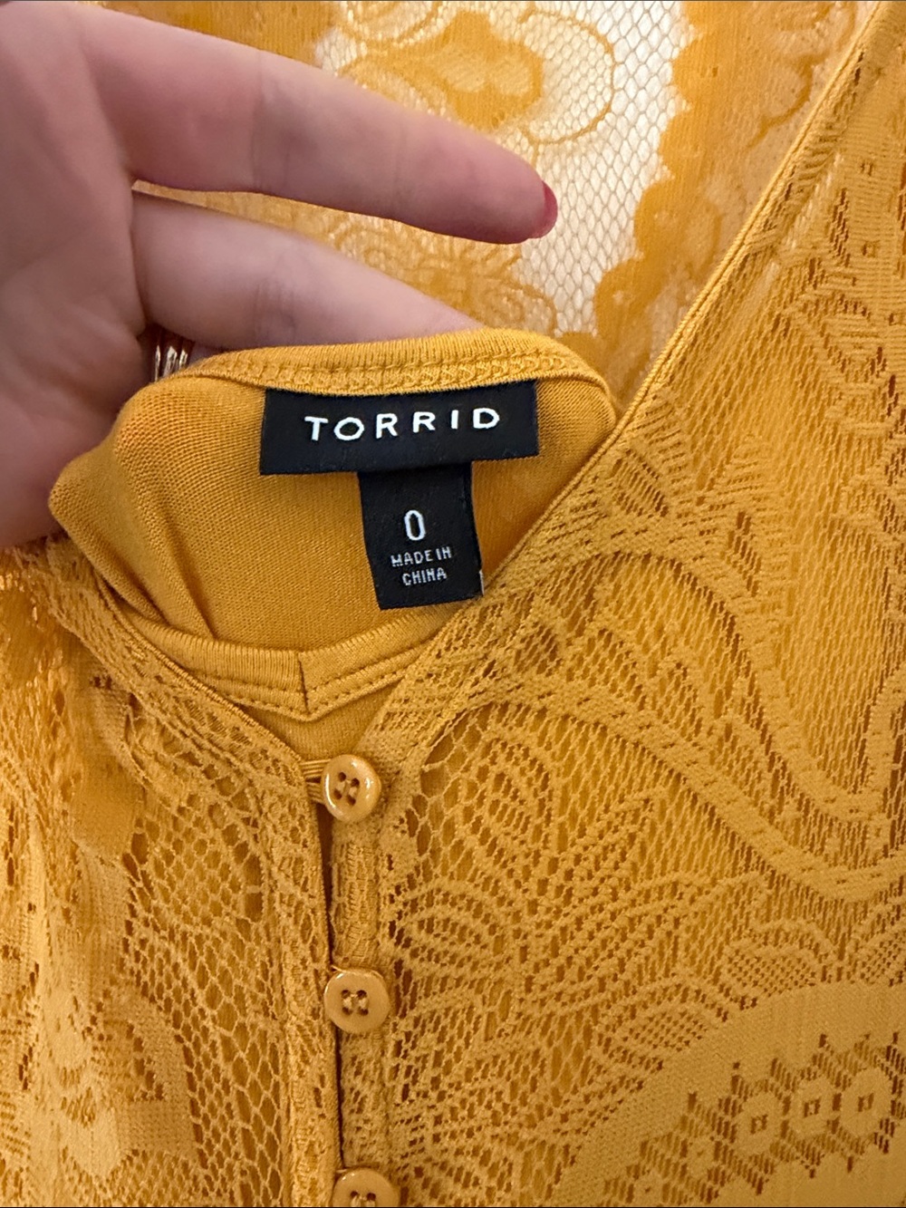 torrid Mustard Lace Maxi Dress - Picture 6 of 7
